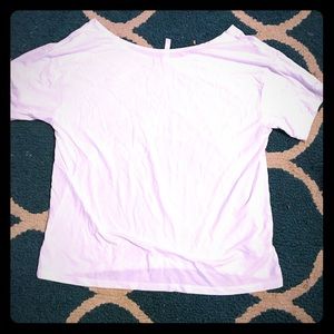 White athletic shirt